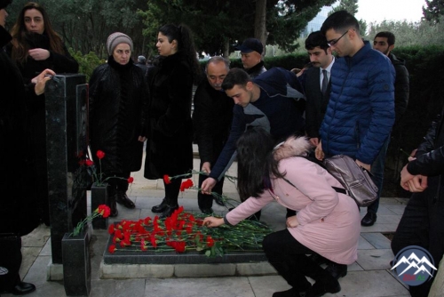 AzTU-nun bir qrup tələbəsi Horadiz əməliyyatı zamanı şəhid olan Vətən oğullarının anım mərasimində iştirak edib 