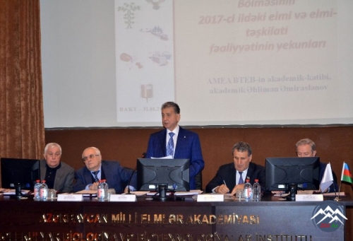 AMEA Rəyasət Heyətinin iclasında Biologiya və Tibb Elmləri Bölməsinin hesabatı dinlənilib