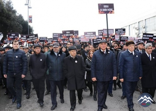 AzTU-nun rəhbərliyi, profeesor-müəllim heyəti və tələbə kollektivi Xocalı s ...