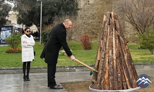 Prezident İlham Əliyev Novruz bayramı münasibətilə ümumxalq şənliyində iştirak edib